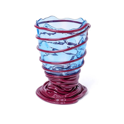 Pompitu II Vase - Clear Blue, Matt Cherry