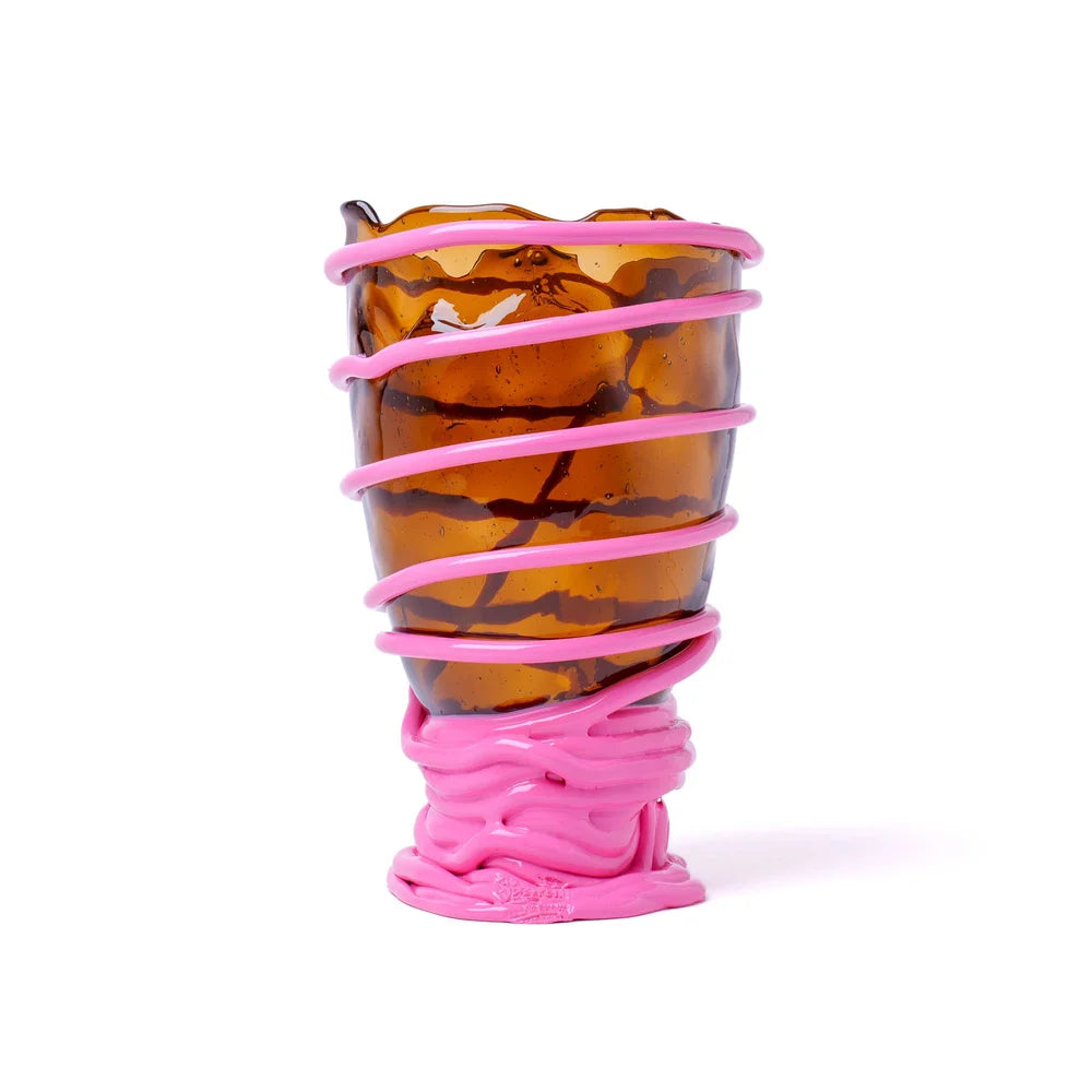 Pompitu II Vase - Clear Brown, Pink