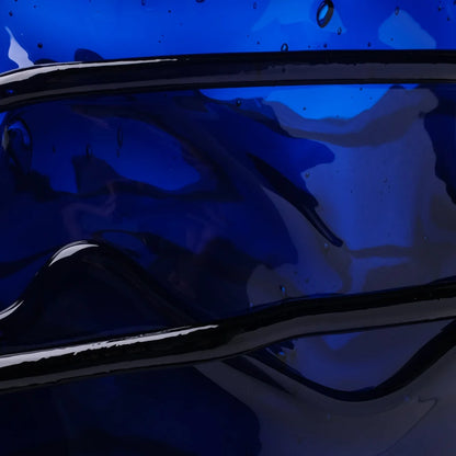 Pompitu II Vase - Clear Blue, Dark Blue