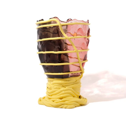 Pompitu II Vase Extra Colour - Clear Fumè, Antique Pink, Pastel Yellow
