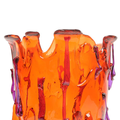 Clear Special Vase Extra Colour - Clear Red And Clear Purple