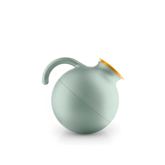 Vacuum Jug Globe Sage Gold Rim