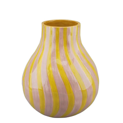 Rays Ceramic Glazed Vase