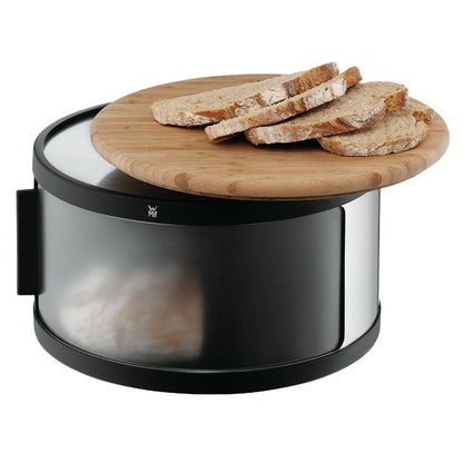 Round Bread Bin With A Cutting Board