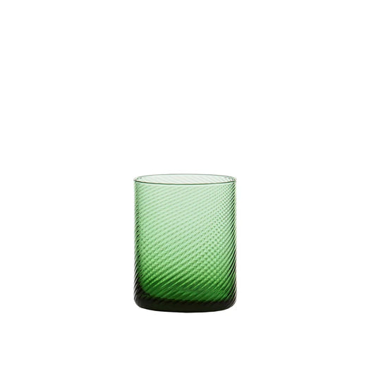 Set Of 6 Gritti Torsè Water Glasses Empoli Green