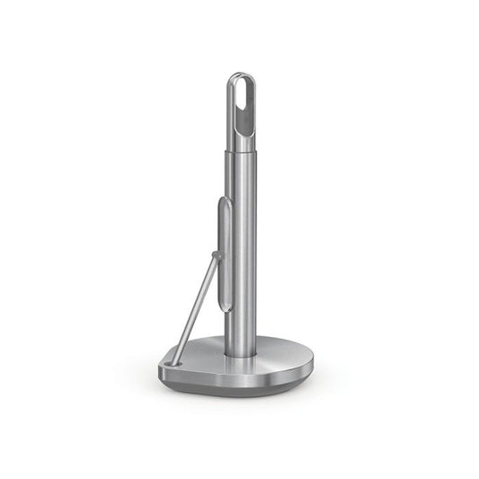Simplehuman Kitchen Roll Holder with Spray Pump .Stainless steel paper towel holder 
