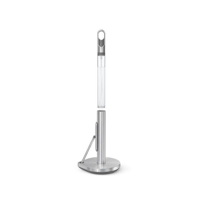 Simplehuman Kitchen Roll Holder with Spray Pump Stainless steel stand with a hanging hook 