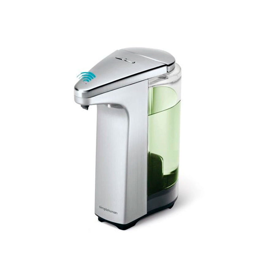 Simplehuman Sensor Pump with Soap-Sleek, modern soap dispenser on a white background