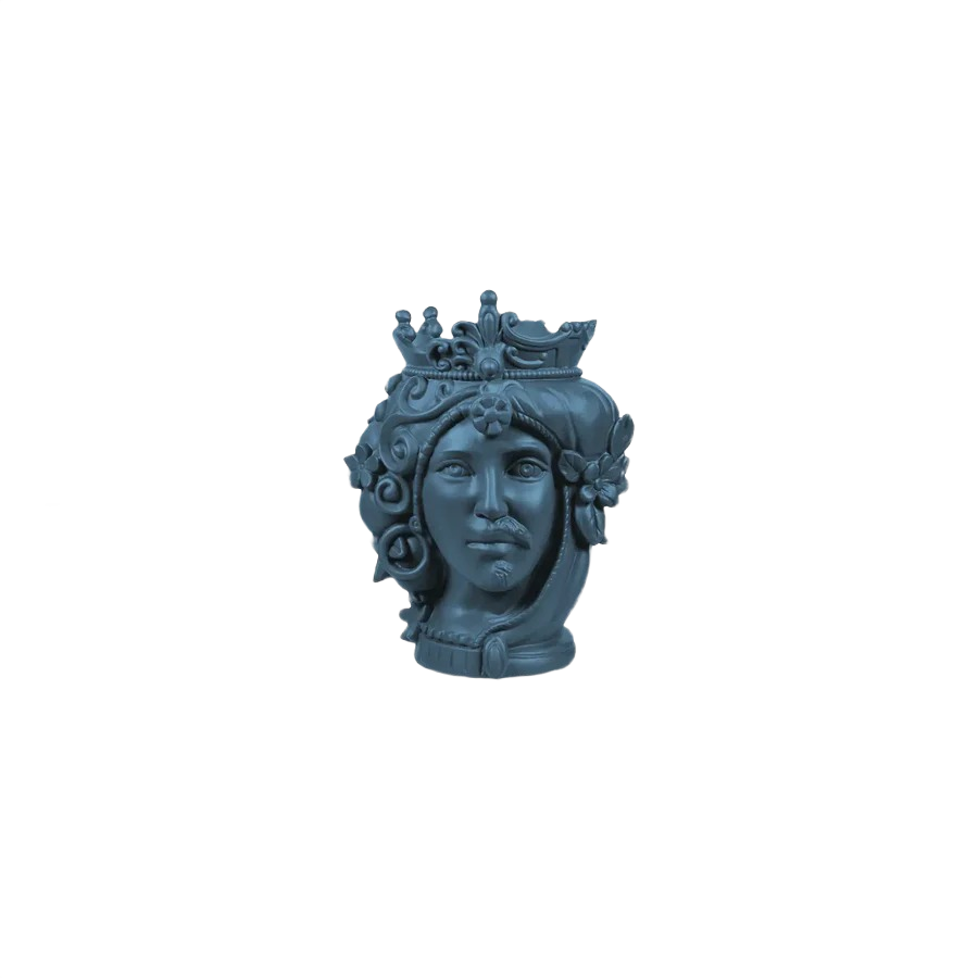 Small Bisex Head Sculpture – Teste Matte