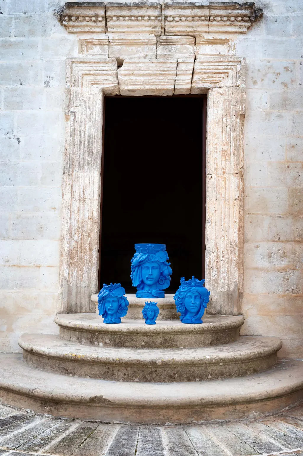 Small Double Face Sculpture – Teste Matte