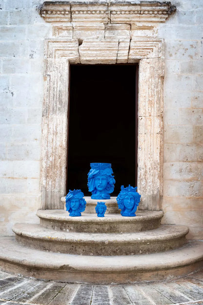 Small Double Face Sculpture – Teste Matte