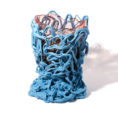 Spaghetti Special Vase Extra Colour - Light Ruby, Fumè, Light Blue