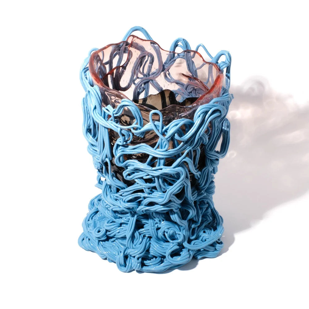 Spaghetti Special Vase Extra Colour - Light Ruby, Fumè, Light Blue