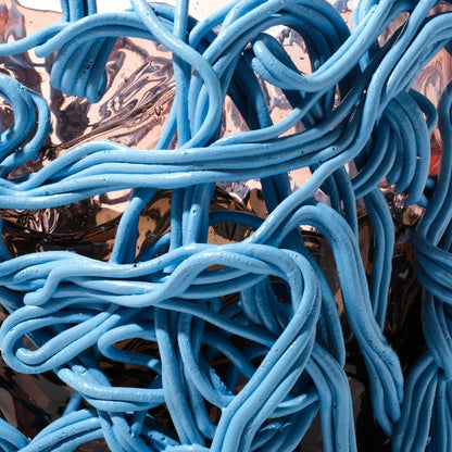 Spaghetti Special Vase Extra Colour - Light Ruby, Fumè, Light Blue