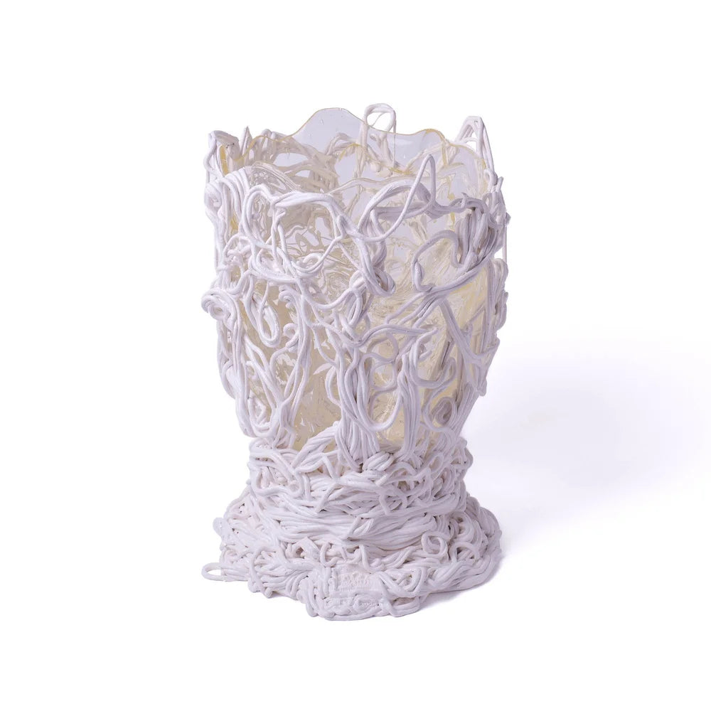 Spaghetti Special Vase - Clear, Matt White