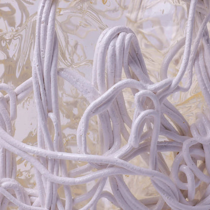 Spaghetti Special Vase - Clear, Matt White