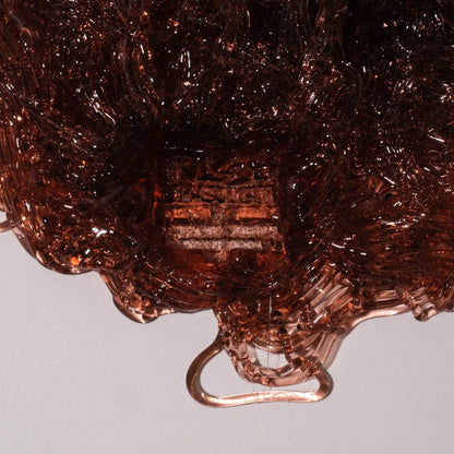 Spaghetti Vase - Clear Bottle Green, Antique Pink