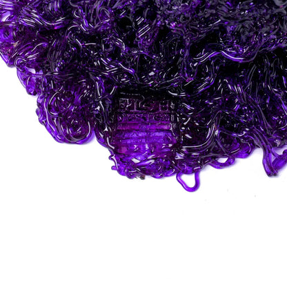 Spaghetti Vase - Clear Aqua, Purple