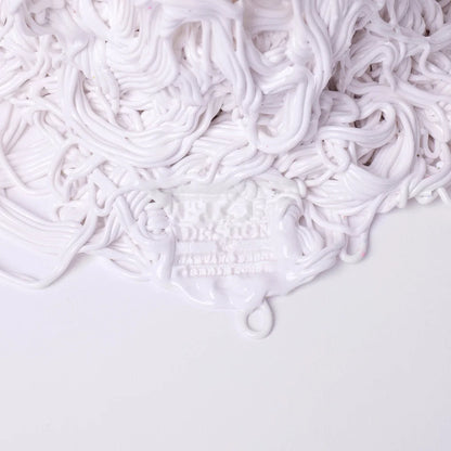 Spaghetti Vase - Clear And White