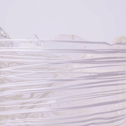 Spaghetti Vase - Clear And White