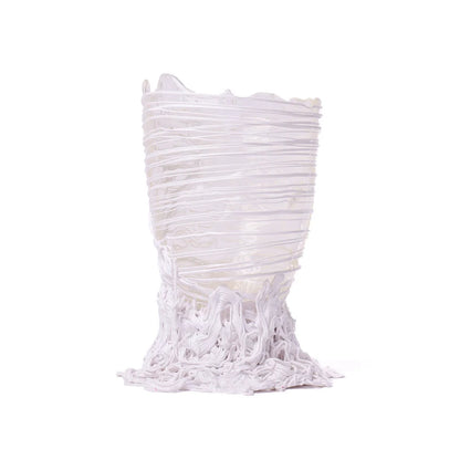 Spaghetti Vase - Clear And White
