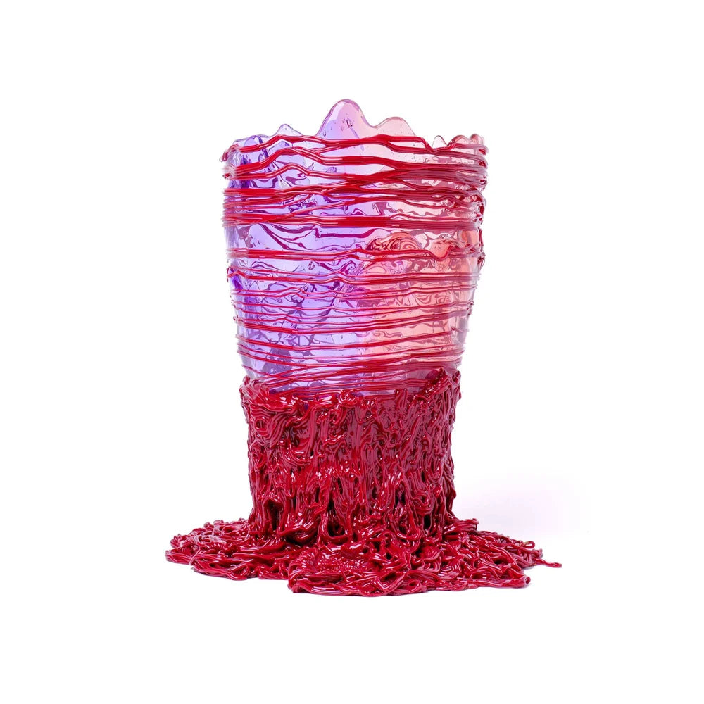 Spaghetti Vase Extra Colour - Clear Lilac, Rose Pink, Matt Bordeaux
