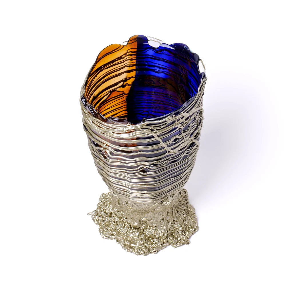Spaghetti Vase Extra Colour - Clear Blue, Clear Brown, Bronze