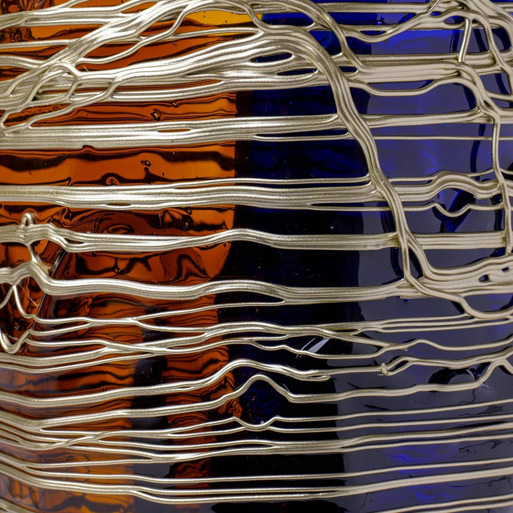 Spaghetti Vase Extra Colour - Clear Blue, Clear Brown, Bronze