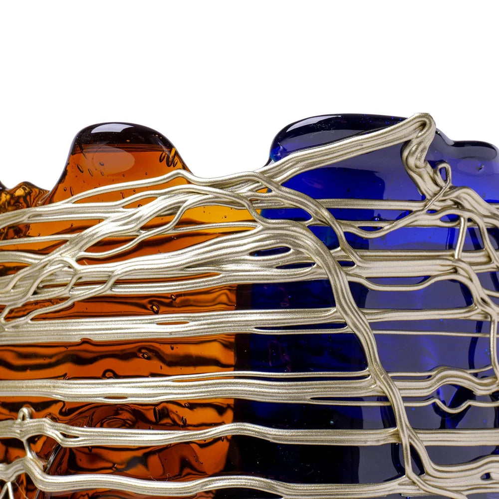 Spaghetti Vase Extra Colour - Clear Blue, Clear Brown, Bronze