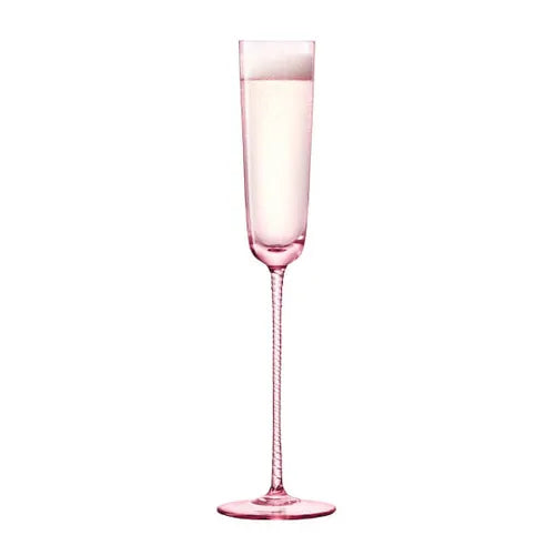 Pink Champagne Flute Set of 2
