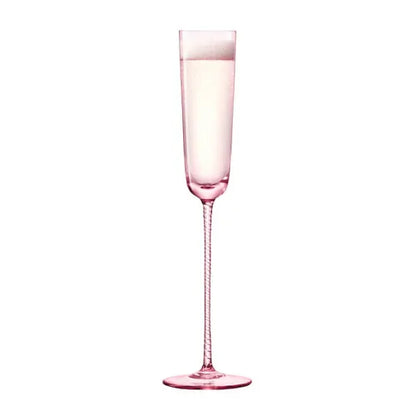 Pink Champagne Flute Set of 2