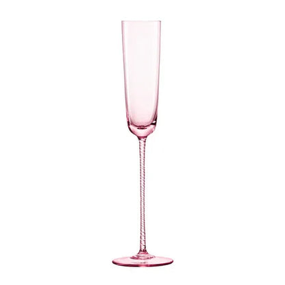 Pink Champagne Flute Set of 2