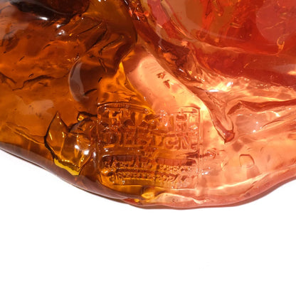 Twins C Vase - Clear Amber And Clear Light Ruby