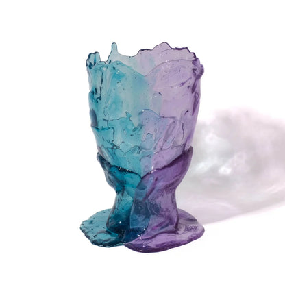 Twins C Vase - Clear Aqua, Lilac