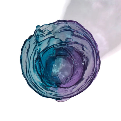 Twins C Vase - Clear Aqua, Lilac