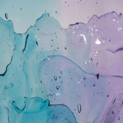 Twins C Vase - Clear Aqua, Lilac