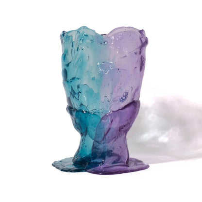 Twins C Vase - Clear Aqua, Lilac