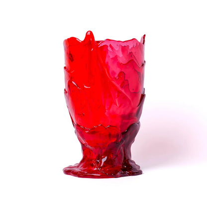 Twins C Vase - Clear Red And Clear Fuchsia