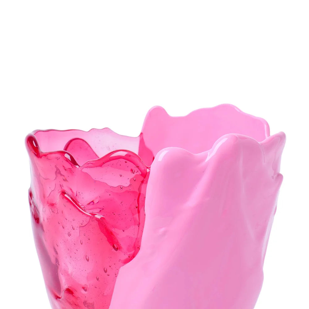 Twins C Vase - Clear Pink, Matt Pink