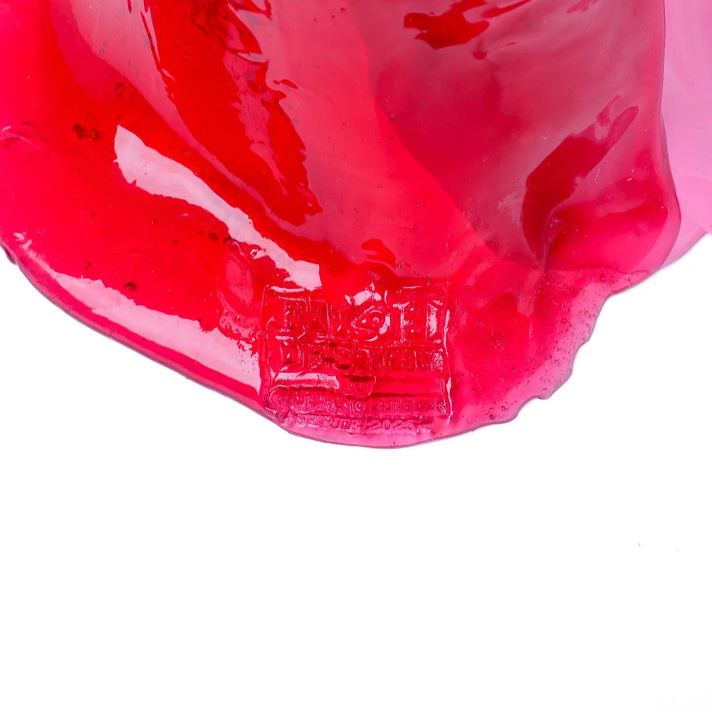 Twins C Vase - Clear Pink, Matt Pink