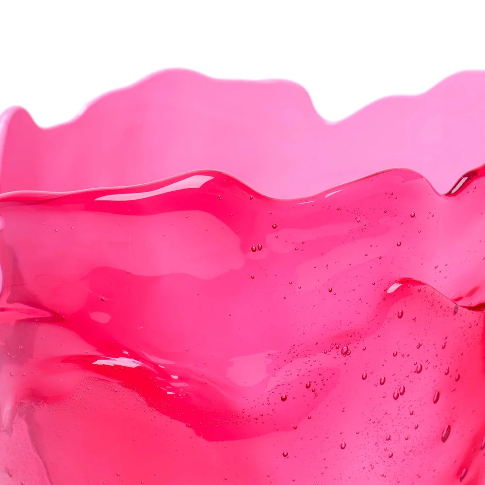 Twins C Vase - Clear Pink, Matt Pink