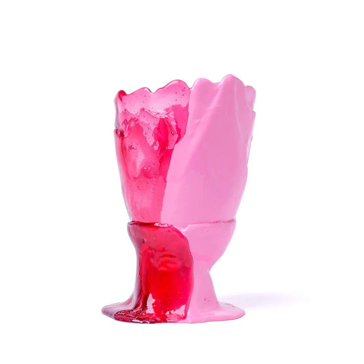 Twins C Vase - Clear Pink, Matt Pink