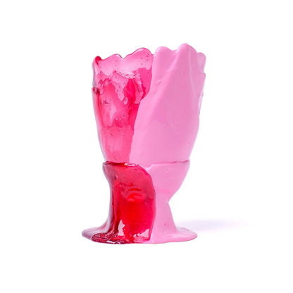 Twins C Vase - Clear Pink, Matt Pink