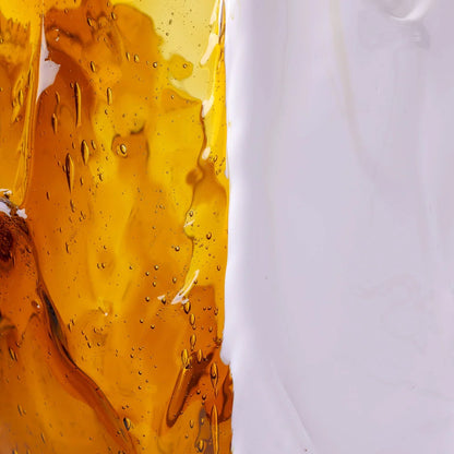 Twins C Vase - Amber, Matt White