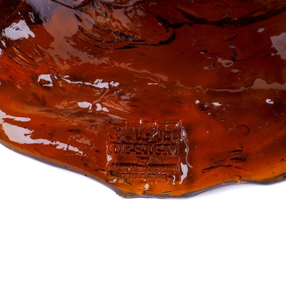 Twins C Vase - Amber, Matt White