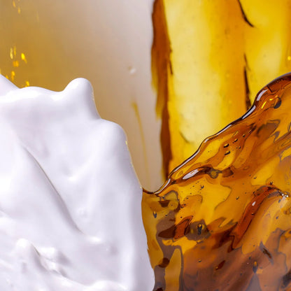 Twins C Vase - Amber, Matt White