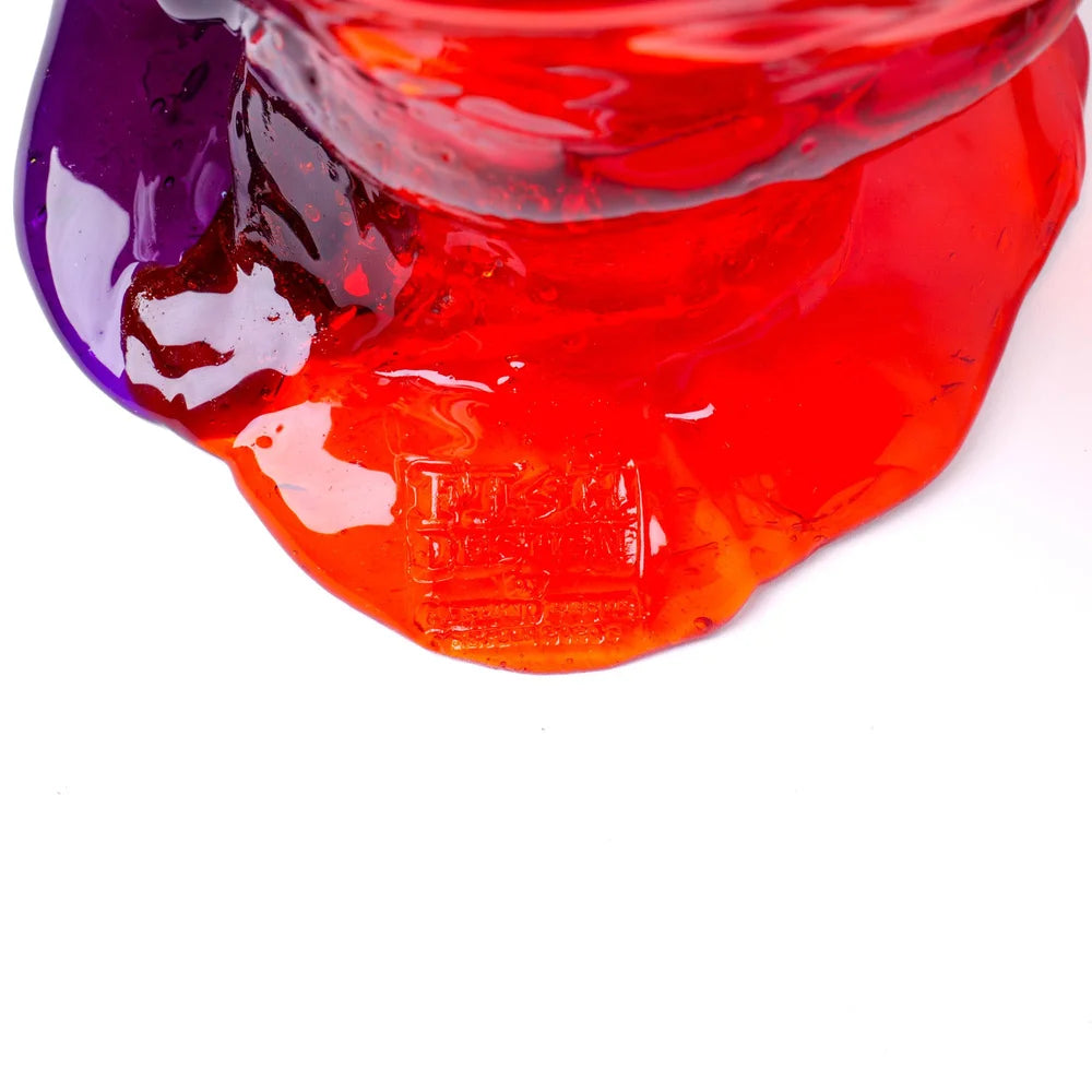 Twins C Vase - Clear Orange, Purple