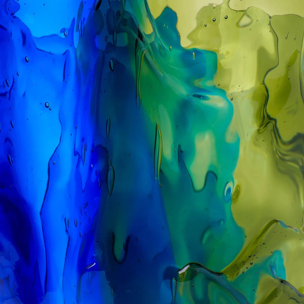 Twins C Vase - Clear Green, Blue