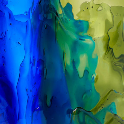 Twins C Vase - Clear Green, Blue