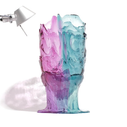 Twins C Vase - Clear Aqua, Lilac